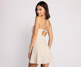 Dazzle and Glow Glitter and Rhinestone Sweetheart Dress